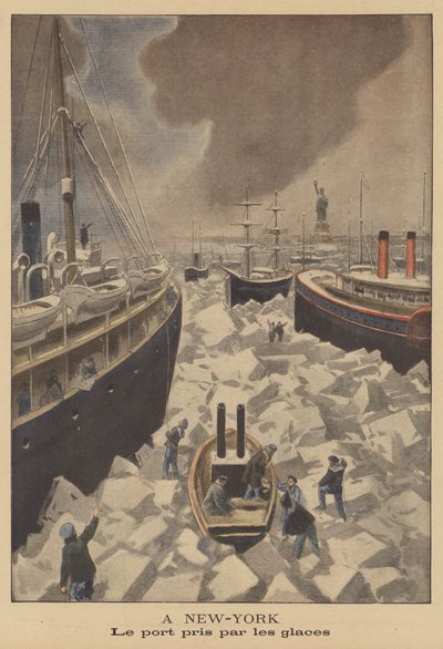 New York Harbor bevroren door French School